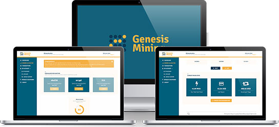 Интерфейс личного кабинета Genesis Mining