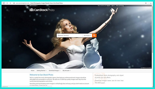Сайт Canstockphoto