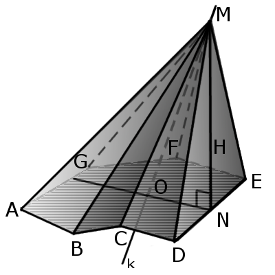 Пример прямоугольной пирамиды