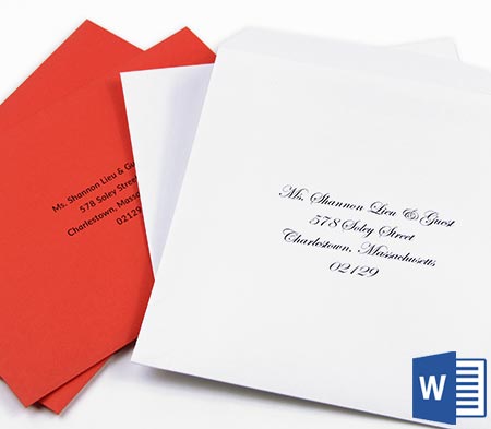 2 ways to address & print envelopes at home - full tutorial at LCIPaper.com
