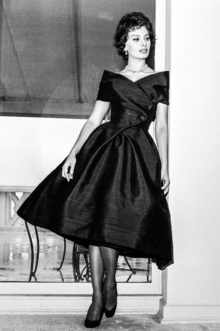 Софи Лорен в платье в стиле New Look
