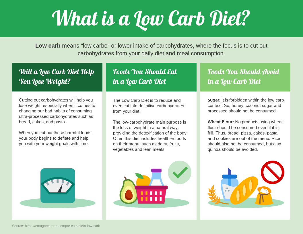 Low Carb Diet Facts Free Infographic Template