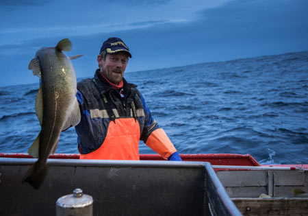 рыбак в Норвегии