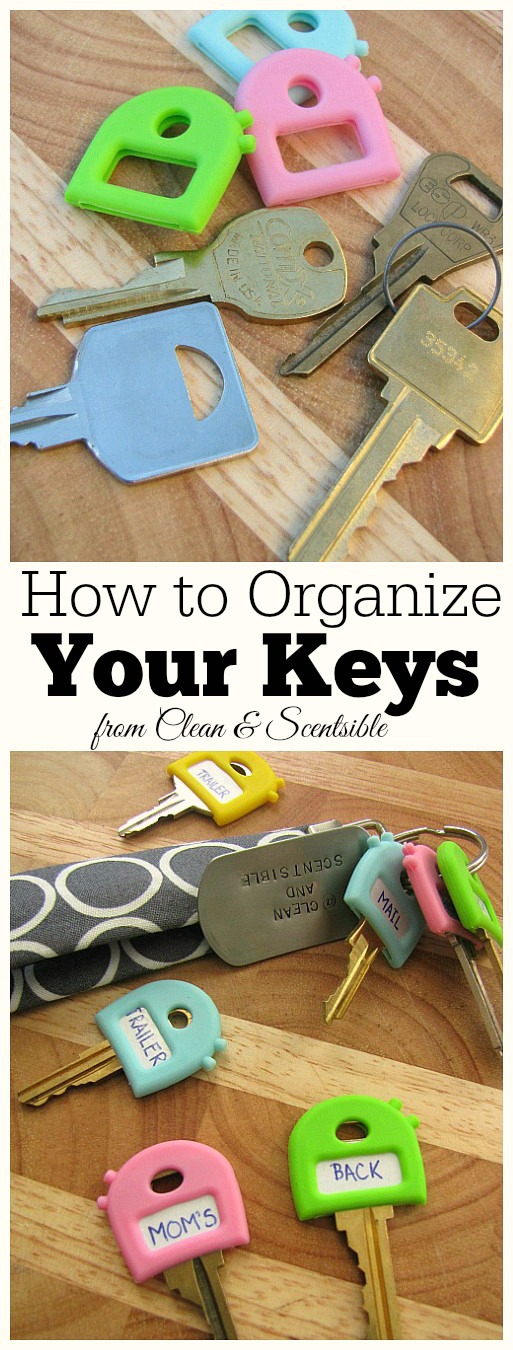 How to Organize Your Keys. // cleanandscentsible.com
