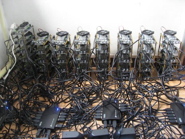 Bitcoin mining rigs in India
