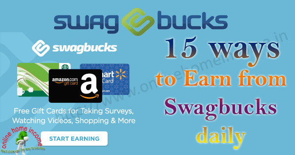 Earn from Swagbucks