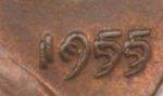 Example of extreme doubling on the date of a coin