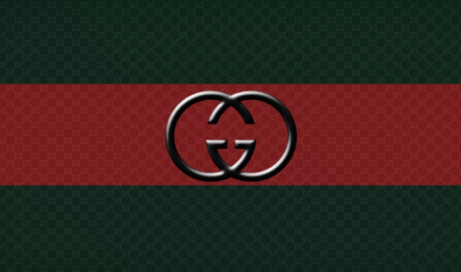 Фото 10. Лого и фирменные цвета Гуччи.